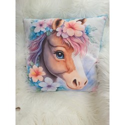 Coussin grand motif Cheval