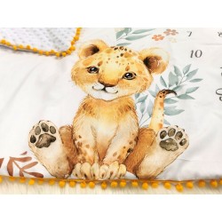 Couverture tapis bébé lion